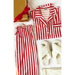 Show Me Your Mumu  Classic PJ Set in Peppermint Stripe XLarge New Womens Pajamas Photo 8