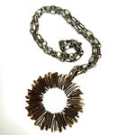 Lucky Brand Vintage starburst circle pendant necklace Photo 2