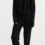H&M Premium Quality Fine-knit Cashmere Joggers Color: Black Size: S New Photo 0