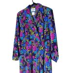 Leslie Fay Vintage Classics By 80s Floral Paisley Print Dress Size 14 petite Photo 1