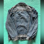 Levi's Levi’s Blue Denim Trucker Acid Wash Jacket Button Up distressed Sz Medium Photo 8