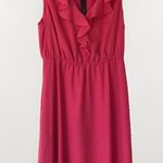 BCBGeneration BCBG Generation NWT Ruffle Wrap Cocktail Dress Pink Size M Feminine Fairy Retro Photo 0