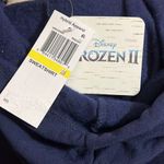 Disney  Frozen II Cropped Elsa Navy Sweatshirt Sz M Photo 3