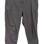 J.Crew  Stretch gray size 12 tall Citi fit pocket women’s pants cropped ankle Photo 0