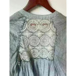 Free People Put Your Back Into It Lace Back Shirt, M Photo 7