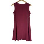 BCBGeneration Front Pleat Tent Dress Womens XS Mahogany Red Minimalist Classic Photo 3