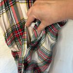 Aerie Flannel Pajamas Romper Size Medium. Red, green, yellow, and white plaid Photo 7