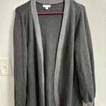 14th & Union   Women's Gray open front Cardigan Sweater L Photo 1