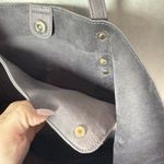 Dark Gray Women's Soft Faux Leather Tote Shoulder Bag with Tassel Photo 12