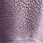 AMP “Not Your Babe” Pink/Purple & White Oversized Fuzzy Sherpa Sweatshirt XS Photo 6