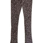 ZARA NWT Leopard Print High Waisted Ottoman Slit Leggings Large Photo 0
