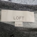 Loft Purple Jewel Embellished Grey Relaxed Sweatshirt Photo 8