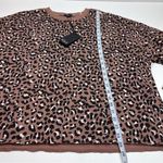 Rails ‎ Reeves Mountain Leopard Womens SZ Medium Brown Black White Sweatshirt NEW Photo 6