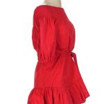 Tularosa Maida Red Off Shoulder Ruffle Mini Dress size XS Photo 10