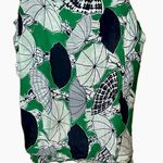 Banana Republic Green Black White Umbrella Print Lightweight Scarf | One Size Photo 1