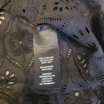 Alice + Olivia Top Size Extra Small Carroll 3/4 Sleeve Eyelet Tunic Black Photo 13