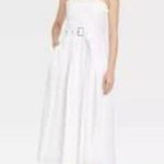 A New Day NWT 22 Plus Sleeveless Bandeau Pleated midi Dress Belted Sun Dress Photo 4