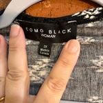 Como Black  womens waterfall hem western aztec boho vest cardigan black 2X Photo 2