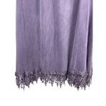 VTG Lavender Purple Soft Crochet Hem Elastic Waist Maxi Skirt XL Photo 1