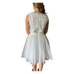 Venus  Couture Pearl Embellished, big Tulle skirt Sleeveless gown Dress size 4 Photo 4