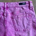 Kut from the Cloth Acid Wash Pink High Rise Jane Stretch Denim Shorts Size 8 Photo 5