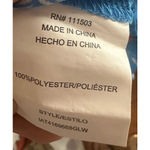 Lily White  Floral Blouse size M Top Blue Photo 3