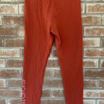 Adidas Essentials Linear Logo Tights Leggings Deep Salmon Red Small Photo 3