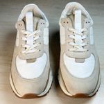 Madewell Leather Suede Lace Up Sneakers Cream Tan Women's 6.5 Men's 5 Photo 3