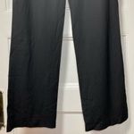 Emporio Armani Wool Blend Straight Leg Tailored Trousers Black Sz 4 Small Photo 8