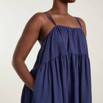 Everlane  Tiered Dress gingham check billow maxi womens Green (small) minimalist Photo 7