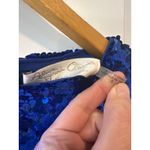 Alice + Olivia Jae Ultramarine Blue Sequin Bell Sleeve Gown Size 6 NWT Photo 14