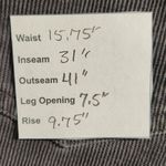 st. john's bay  Straight Leg Gray Corduroy Pants Size 12 Gray Cords Photo 6