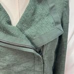 Vince  Green‎ Moto Jacket Womens XS Lightweight Full Zip Pockets Textured Photo 13