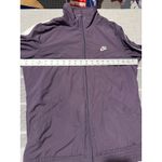 Nike Women Track Jacket Purple White Stripe Full Zip Casual Athleisure Size M Photo 4