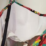 One Step Up  Black Floral Cami Spaghetti Strap Medium Photo 3