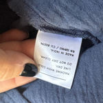 Pact Organic Cotton Blue Navy Balloon Sleeve Tunic Top Size Medium Lightweight Photo 5