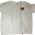 Altar'd State Altar’d State Self Love Club White Heart Sweatshirt Oversized Cozy Top Sz Medium Photo 7