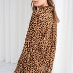 & Other Stories & Other Stories Animal Print Button Down Blouse Size 4 Photo 1