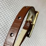 Michael Kors MICHAEL  Brown/Gold Genuine Leather Buckle Belt Large 553838 Photo 3