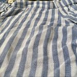 Cloth & Stone Blue and White Stripe Off Shoulder Shirt Dress Photo 8