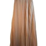 Reverse Black Faux Leather Bustier with Pink Pleated Skirt Dress - Size M Photo 0