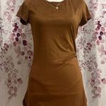 Tmg  Casual T-Shirt Dress Velvety Brown size Medium Photo 0