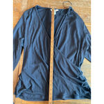 Nine West NWT  Womens XXL Blue Ribbed Texture Wrap Long Sleeve Top New With Tags Photo 6