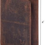 Wallet for Men Trifold Real Leather RFID Blocking Credit Card Case with ID Window in Gift Box Photo 4