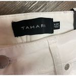 Tahari  Jamie Mid Rise Roll Cuff Skinny White Jeans 8/29 New Photo 2