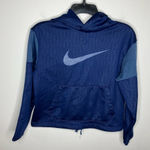 Nike dri-fit cropped sweatshirt hoodie blue size large Photo 0