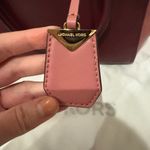 Michael Kors NWOT Two-Tone Wine Benning Satchel Photo 3