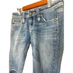 Miss Me  Bermuda Womens Jean Shorts Denim Size 26 Style JF4393 Low Rise Raw Hem Photo 2