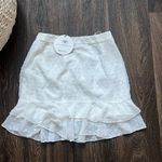 White Fox Boutique White Fox White Polka Dot Skirt Photo 0