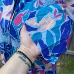 Downeast Tropical Flower Mumu Peasant Dress Photo 7